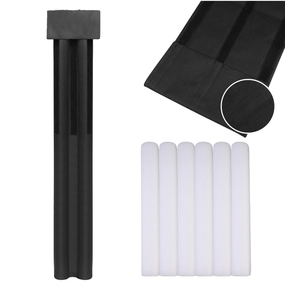 Large Door Draft Stopper for Bottom of Doors 30/32/36” Under Door Sweep Noise Blocker Gap Stoppers Door Seal Guard Draft Stopper Peaceful Pleasures Health and Wellness Black 32inch(81CM)