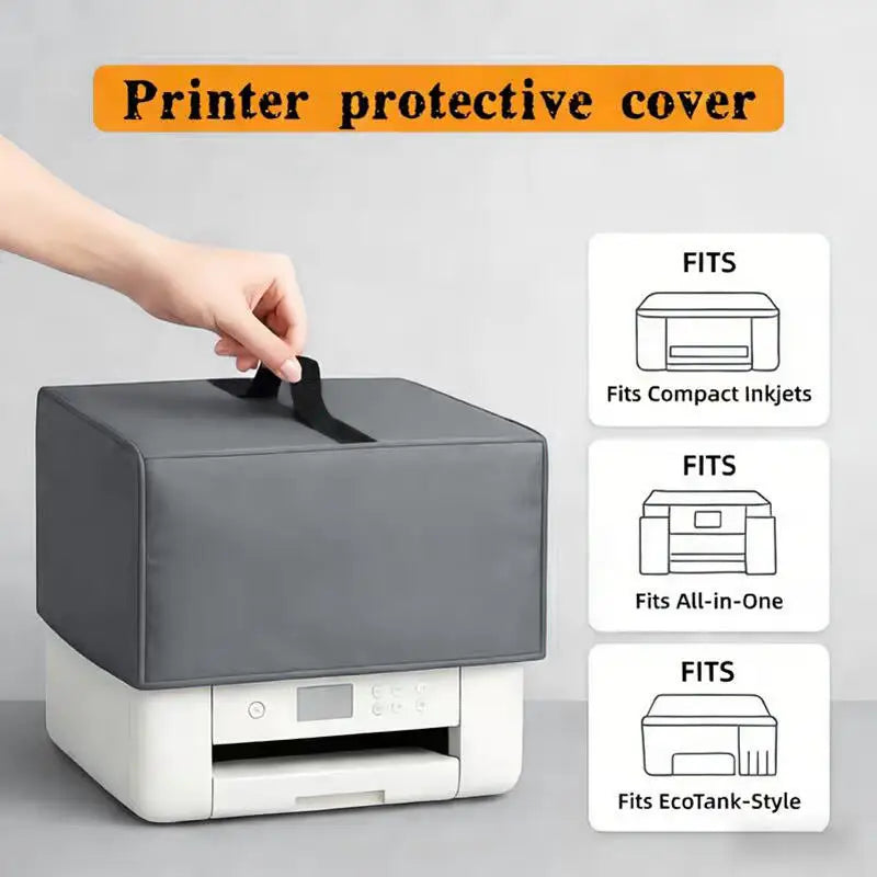 Waterproof Printer Dust Cover with Handle & Drawstring Protective Case for Office Printer & Engraving Machine Dustproof Covers Peaceful Pleasures Health and Wellness