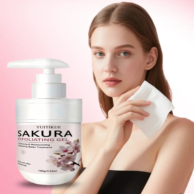 YUITIKUE Sakura Face Exfoliating Gel 100g – Gentle Daily Cleanser