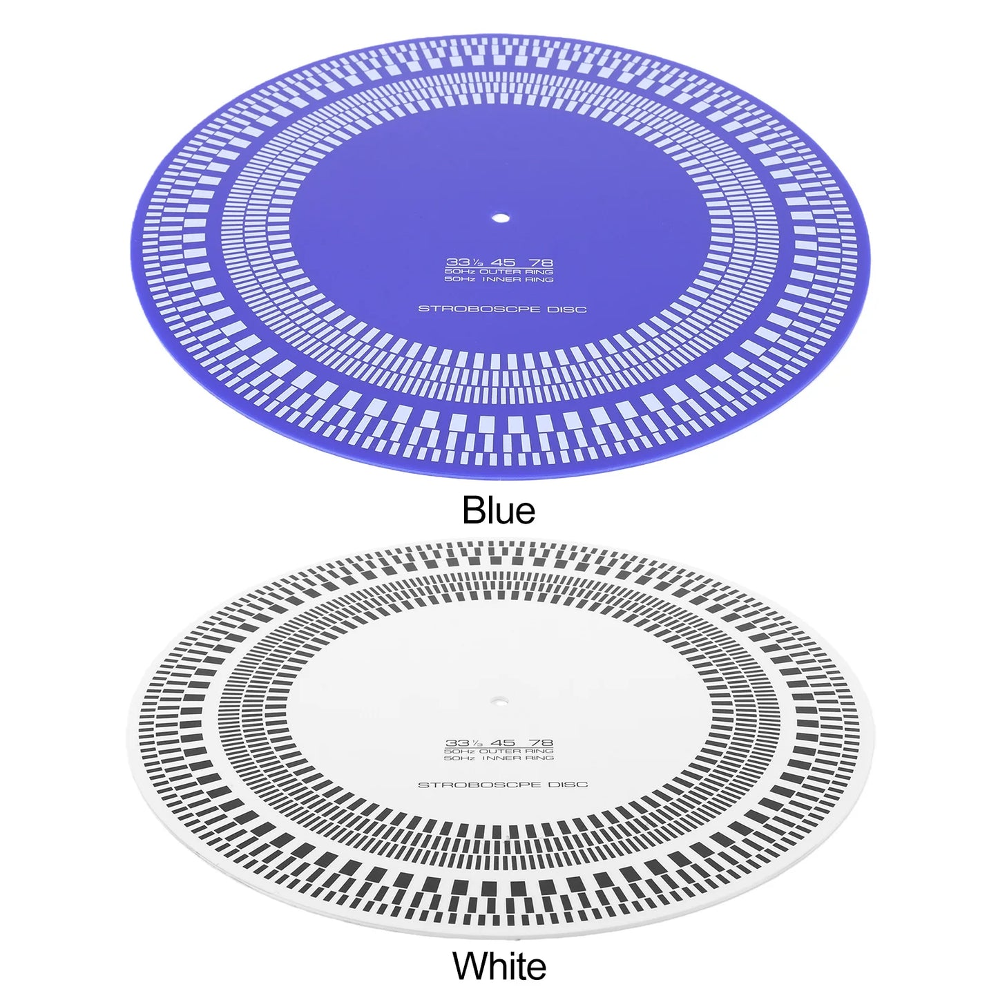 Turntable Strobe Disc 11.81 in X 3mm LP Turntables Calibration Disc Double Sided for Record Players Tests Rotational Speed Peaceful Pleasures Health and Wellness
