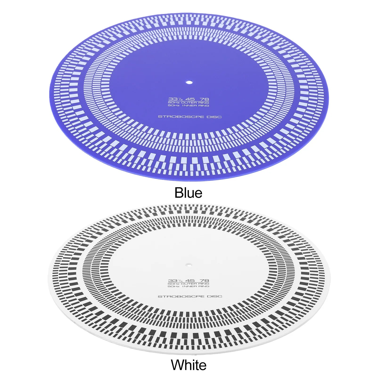 Turntable Strobe Disc 11.81 in X 3mm LP Turntables Calibration Disc Double Sided for Record Players Tests Rotational Speed Peaceful Pleasures Health and Wellness