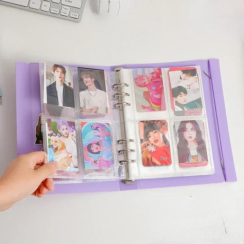 A5 Kpop Photocard Holder Binder – Heart Shaped 3-Inch Album