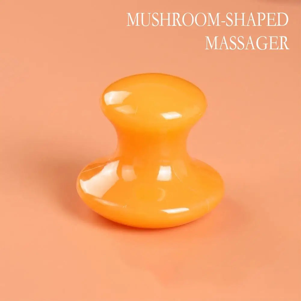 Resin Comfortable Meridian Beauty Board Massager Crystal Mushroom-shaped Facial Massage Tools Professional Face Body Care Tools Peaceful Pleasures Health and Wellness