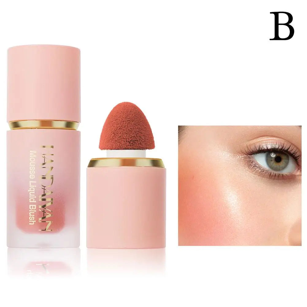 Matte Glitter Face Liquid Blusher Makeup Smooth Cheek Eye Mousse Blush Highlighter Stick Rouge Waterproof Contour Make Up Peaceful Pleasures Health and Wellness 02