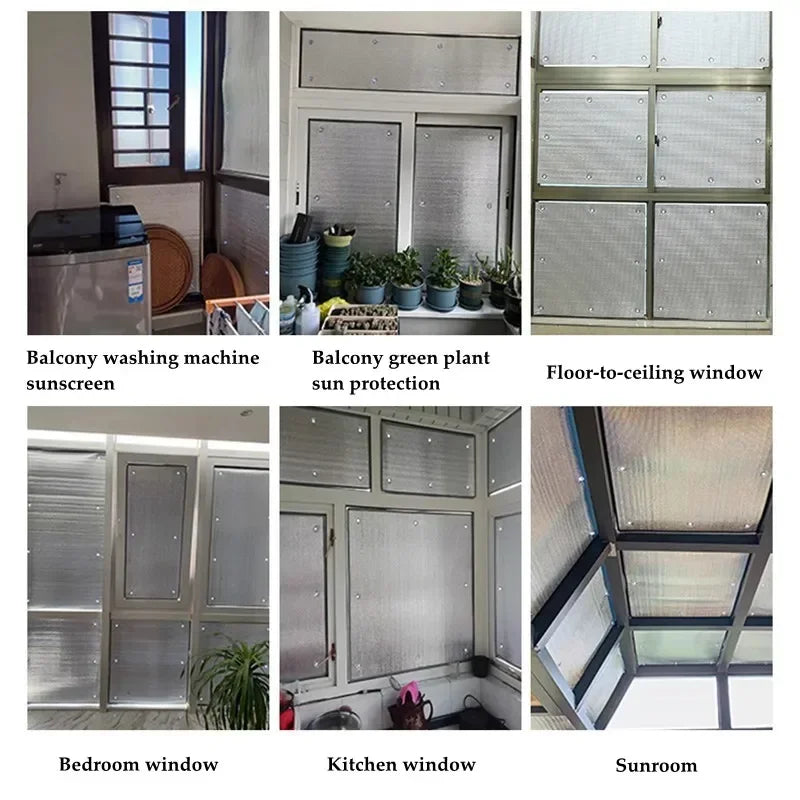 PVC Insulating Window Film – Windproof, Frosted & UV Blocking