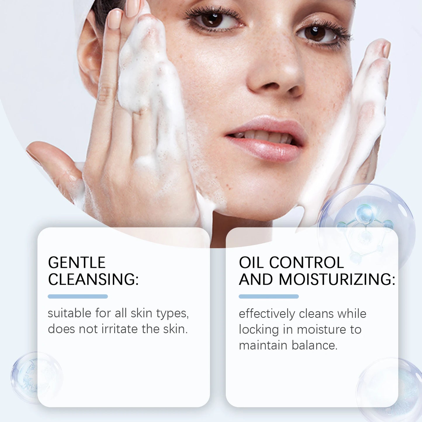 Amino Acid Foaming Face Wash – Oil Control & Acne Care 120g