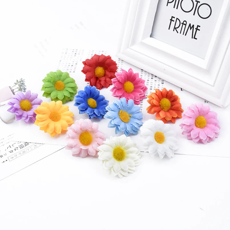 Artificial Silk Daisy Flower Heads 10/20pc | Wedding & Home Decor