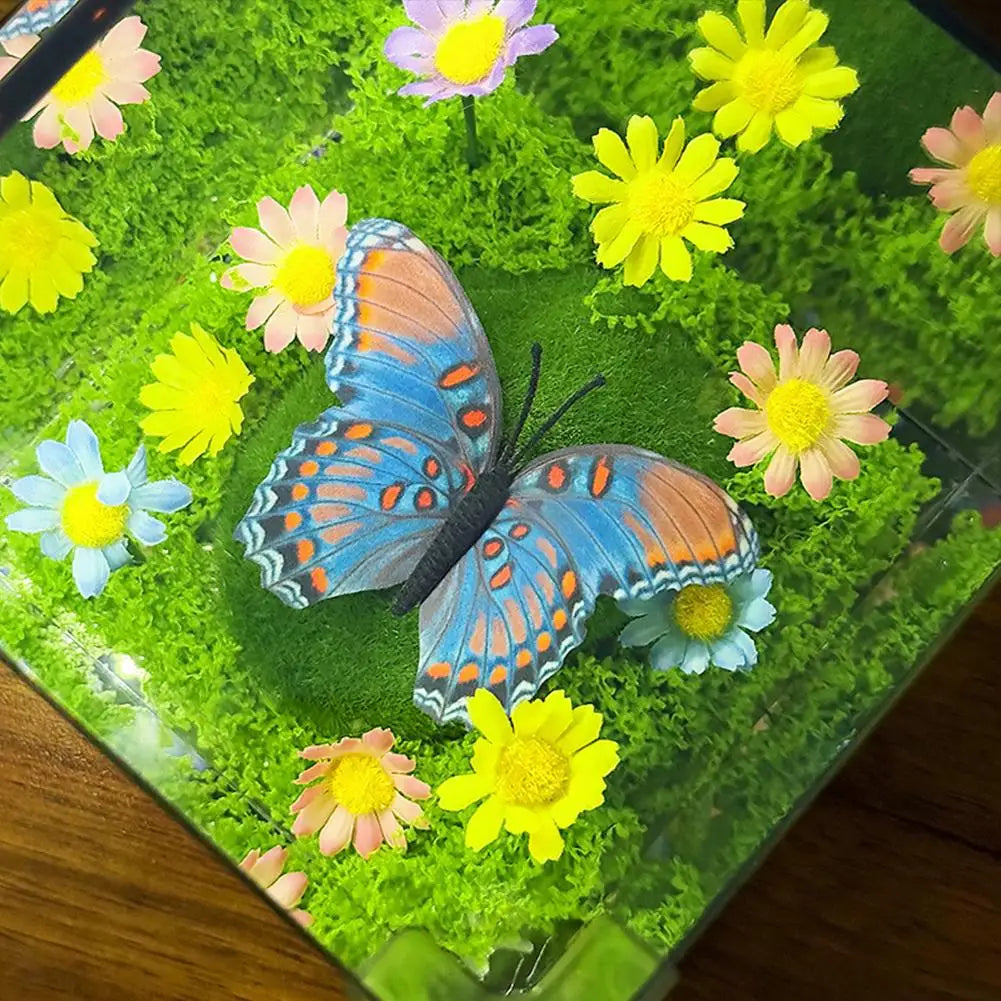 Creative Home Bedroom Sleep Decoration Light Handmade Diy Exquisite Flower Atmosphere Lamp Delicate Spring Butterfly Night Light Peaceful Pleasures Health and Wellness