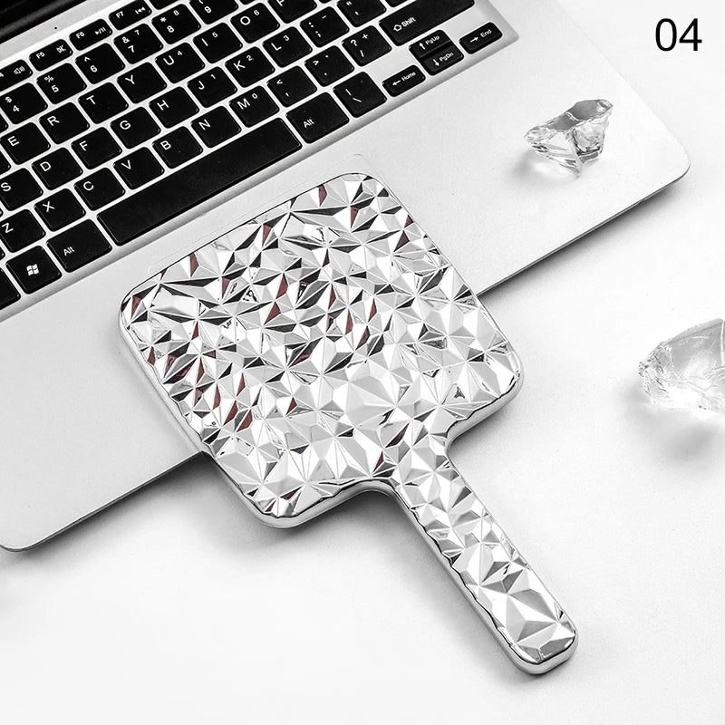 Mini Square Handheld Makeup Mirror | Portable Travel Cosmetic Mirror