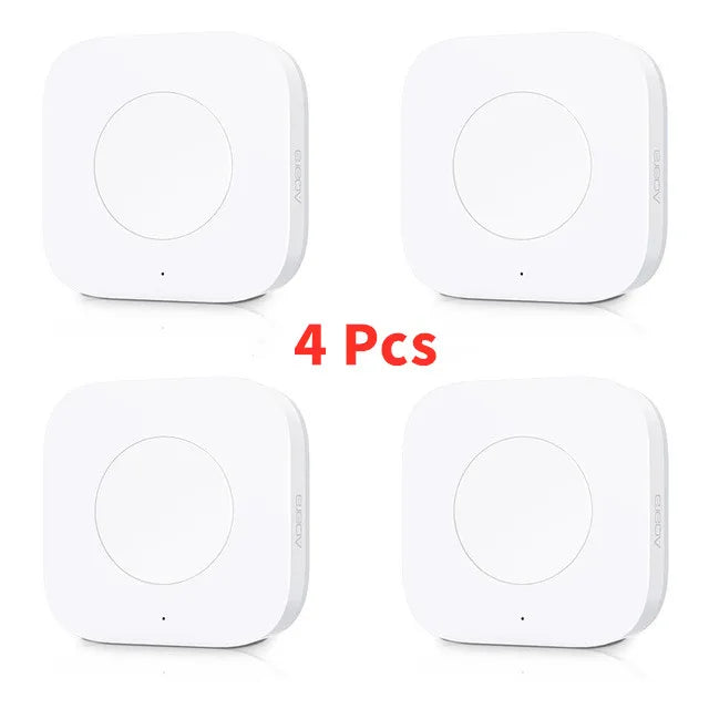 Aqara Mini Wireless Switch Zigbee Sensor Smart Button One Key Control Remote Control Home Automation for Homekit Xiaomi Mi Home Peaceful Pleasures Health and Wellness 4 Pcs