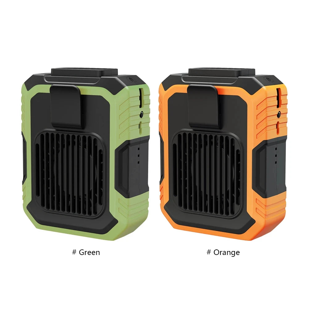Portable Belt Fan 3 Speed 4000mAh Hands-free Fan USB Rechargeable Cooling Waist Fan Emergency Mobile Power Bladeless for Outdoor Peaceful Pleasures Health and Wellness