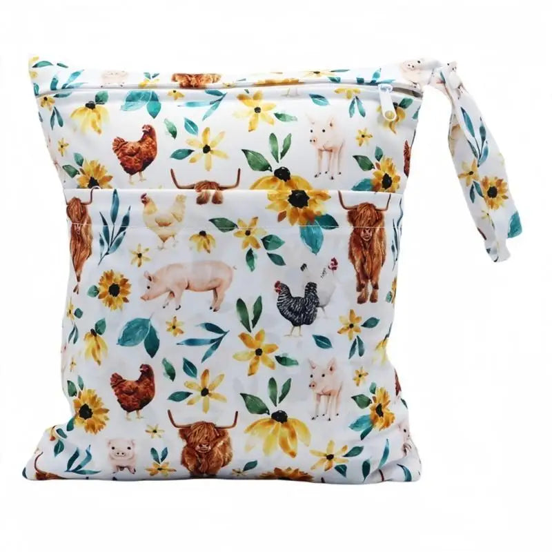 Baby Diaper Bag Tote | Spacious Floral Nappy Bag for Travel