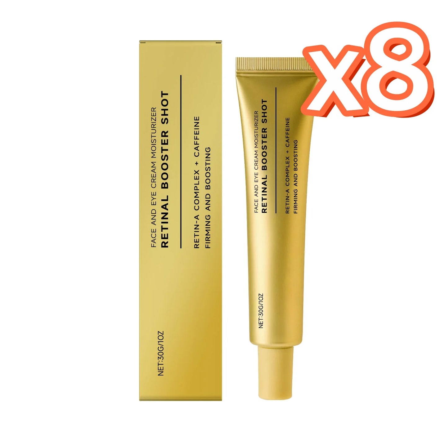 Retinol Lifting Face Cream Reduce Face Edema Fade Dark Spot Moisturizing Whitening Brighten Repair Skin Barrier Skin Care Cream Peaceful Pleasures Health and Wellness 30g Boxed x 8
