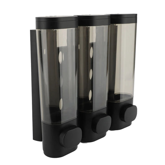 Liquid Soap Dispenser 300ml Leakproof 3 in 1 Wall Mount Press Liquid Dispenser ABS Reusable Transparent for Bathroom Peaceful Pleasures Health and Wellness