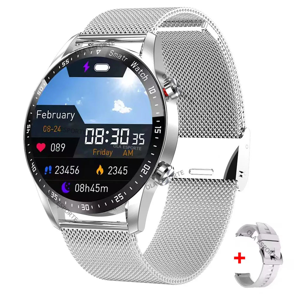 ECG & PPG Bluetooth Smart Watch – GPS, Heart Rate, IP67