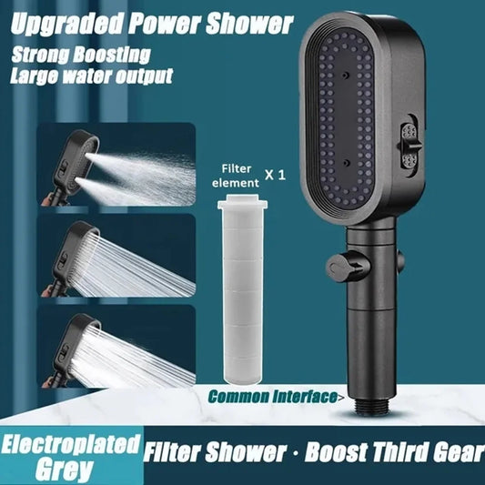 High Pressure Handheld Shower Head Set – 3 Spray Modes Handheld Shower Set Oasis Select