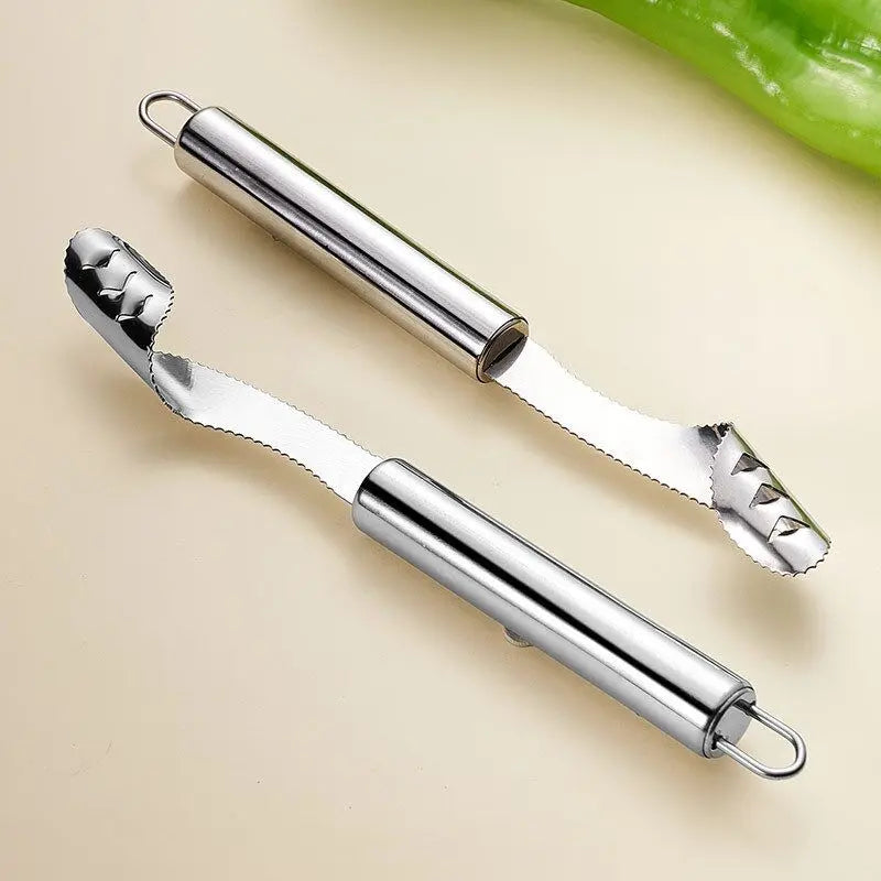 Stainless Steel Chili Corer Pepper Seed Remover Bitter Gourd Core