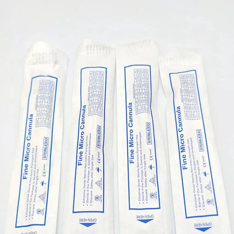50pcs Disposable Blunt Tip Cannula Needles | 18G–30G Filler