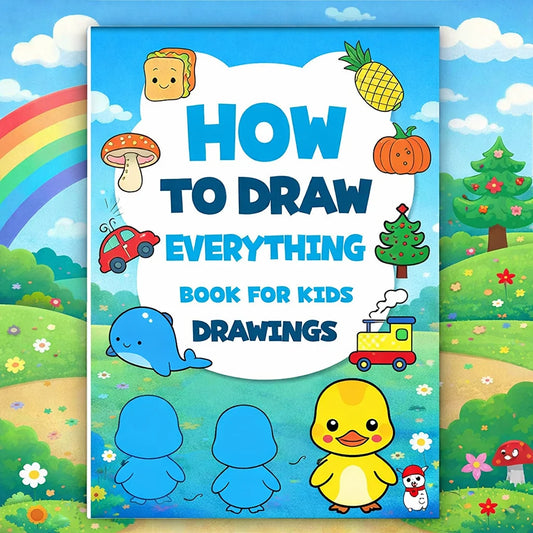 Drawing Books Kids Learn Draw Everything Simple Steps Boost Peaceful Pleasures Health and Wellness