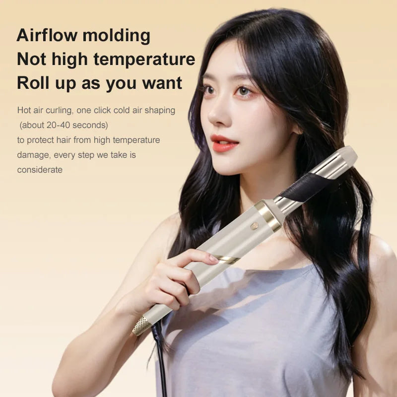 9 in 1 Hair Dryer Hot Comb Set Professional Curling Iron Hair Straightener Styling Tool For Professional Hair Dryer Household Peaceful Pleasures Health and Wellness
