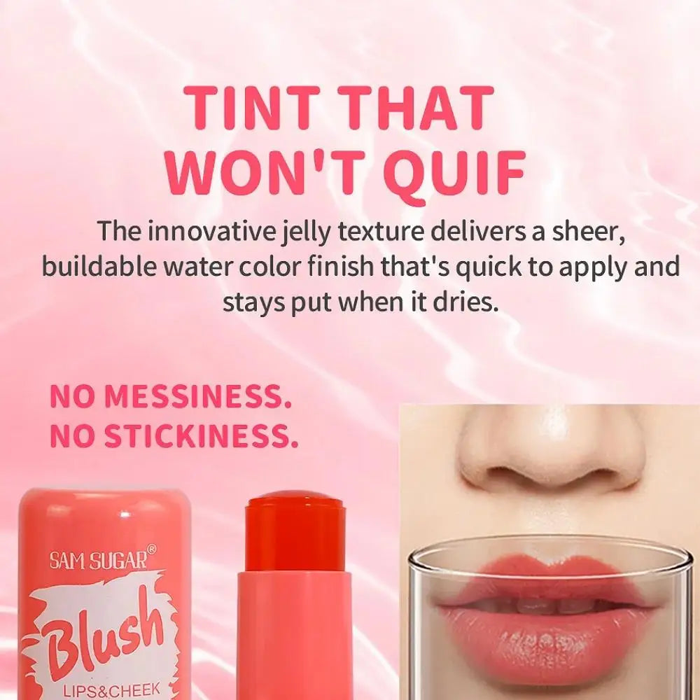 SAM SUGAR Jelly Blush Stick – 3-in-1 Lip, Cheek & Eye Tint