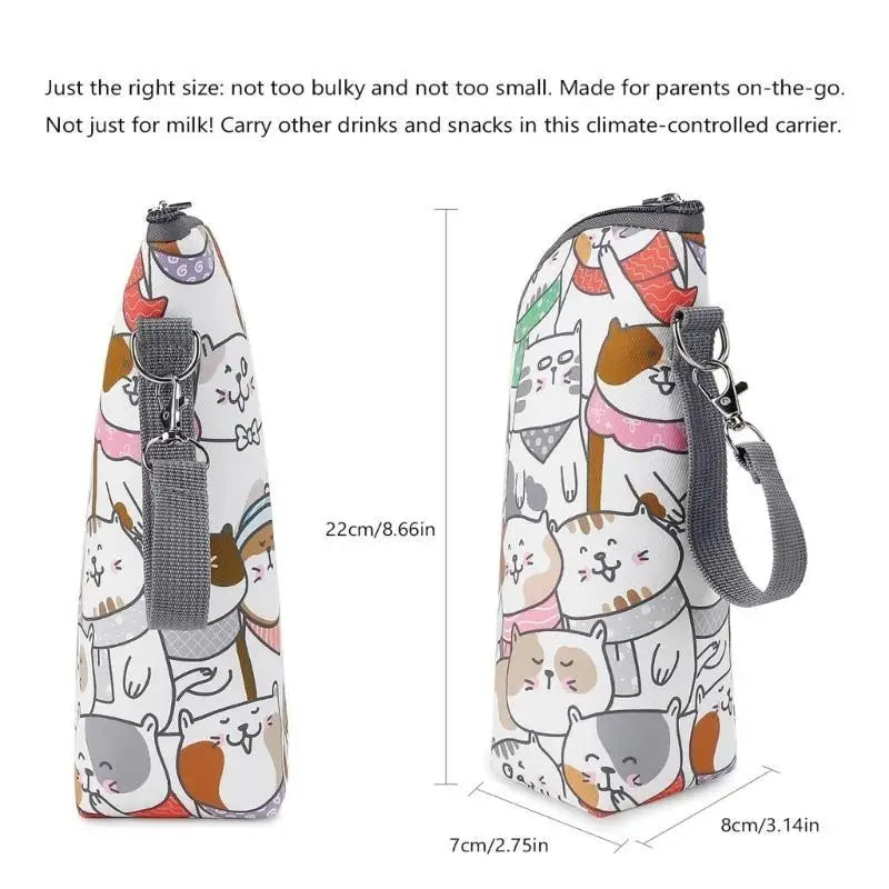 Insulated Baby Bottle Bag | Stroller Organizer & Holder