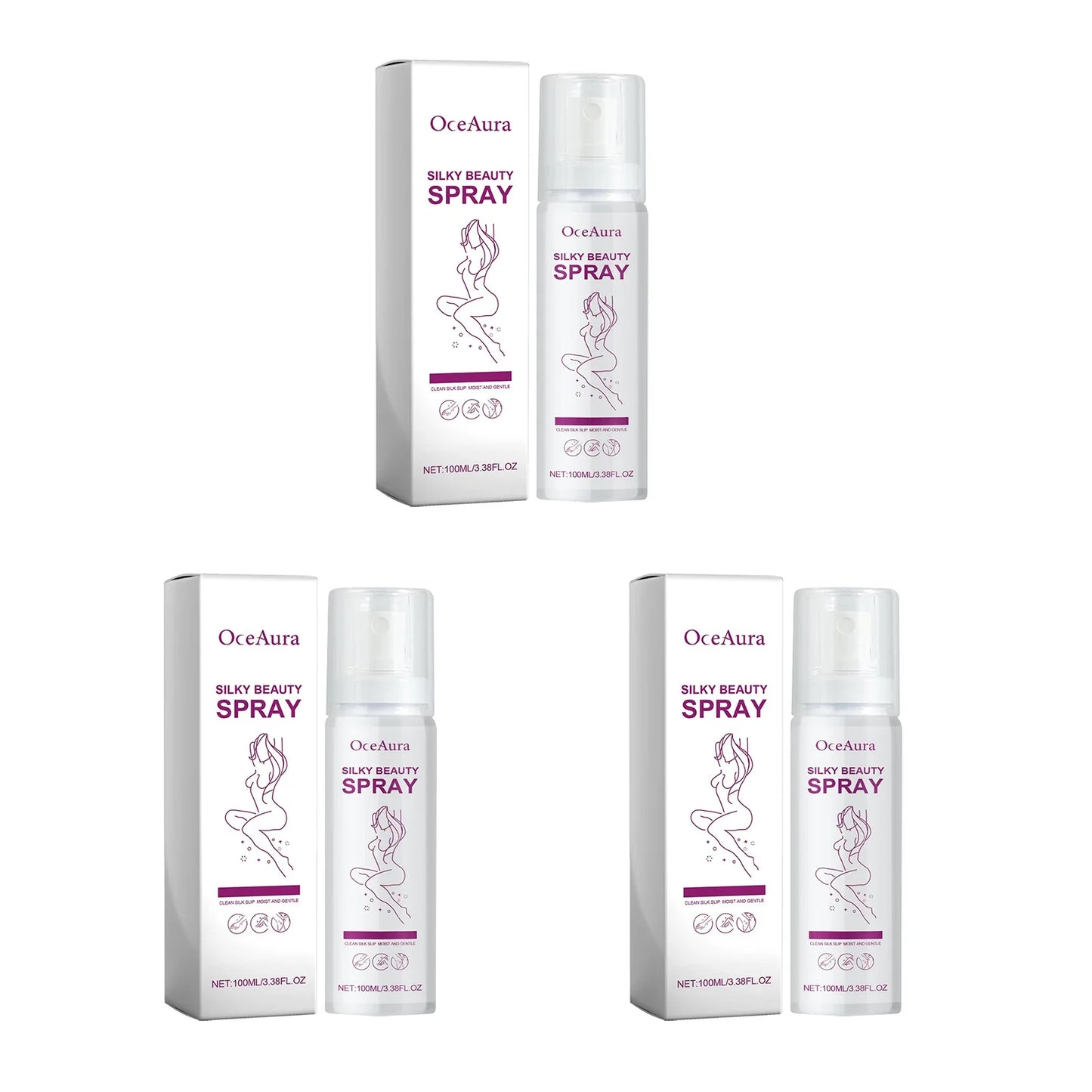 OceAura Painless Hair Removal Spray – Depilatory Mousse Cream