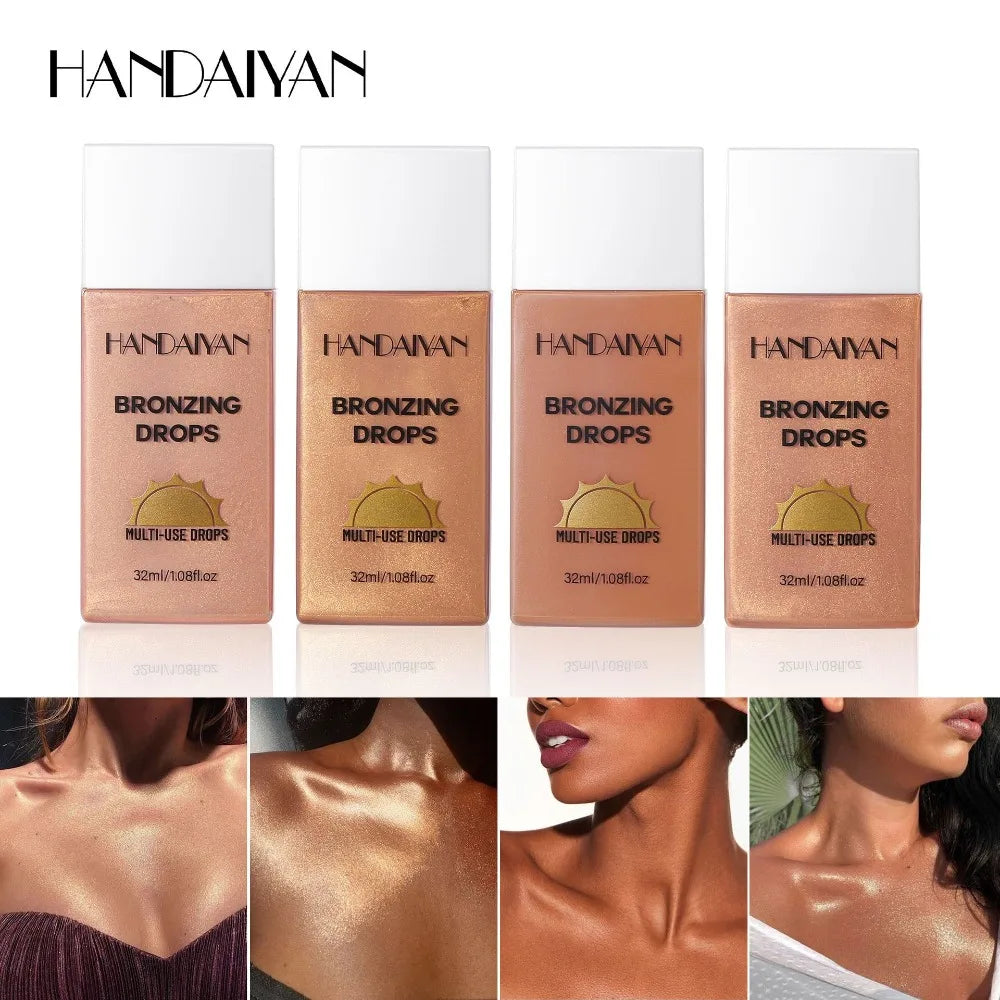 Waterproof Shimmer Bronze Body Foundation & Tanning Lotion