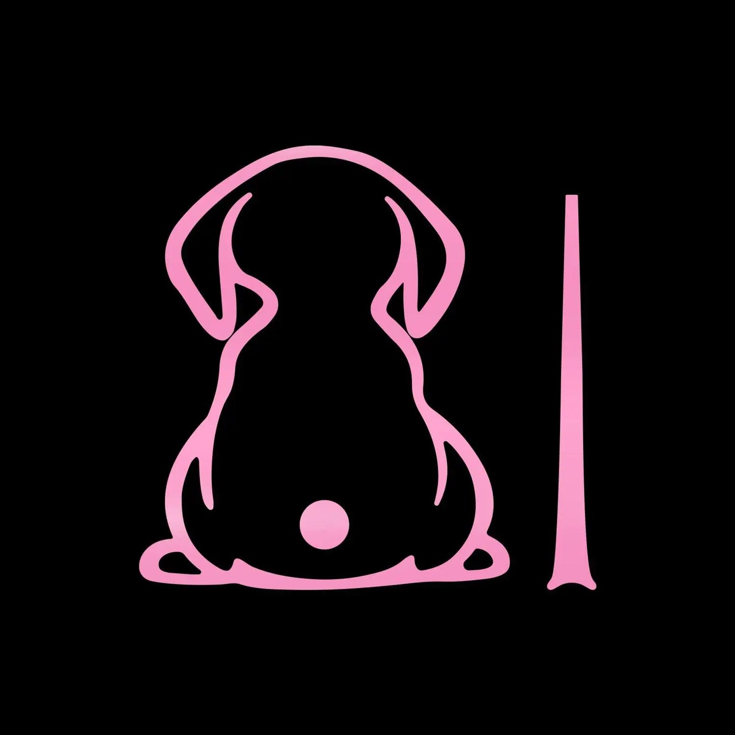 Dog Decals,Waterproof Rear Wiper Decal Funny Dog Moving Tail Stickers for Car Windshield Wiper Decal Vinyl Dog Stickers Peaceful Pleasures Health and Wellness Pink