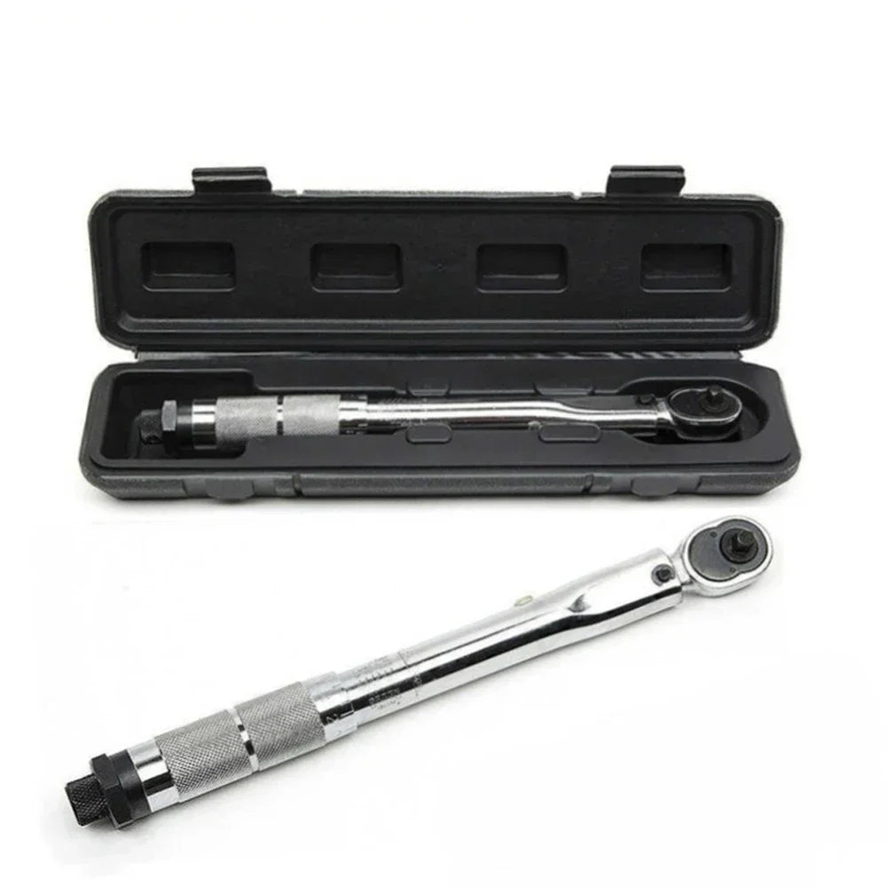 3/8 1/2-Inch Drive Click Torque Wrench Square Drive Ratchet Wrench Repair Spanner Key Hand Tools With Box Auto Repair Tool Peaceful Pleasures Health and Wellness