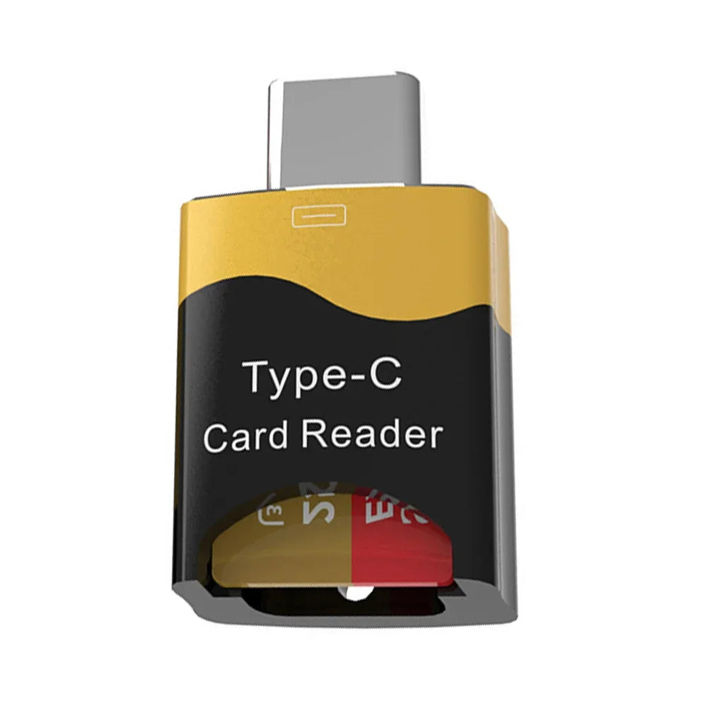 Mini Type-C TF Card Reader – Aluminum, Plug & Play Peaceful Pleasures Health and Wellness 1 PC france