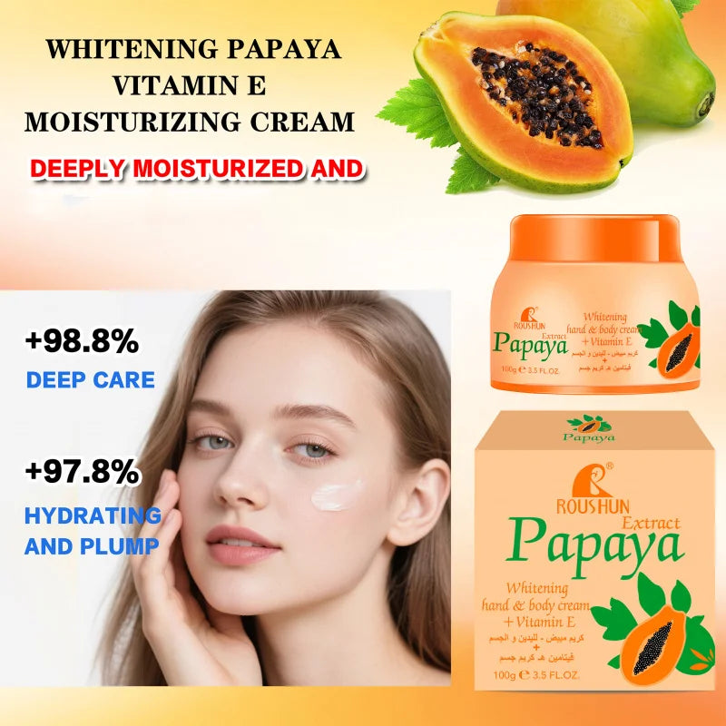 Papaya Facial Cream Moisturizing Facial Hydration Available for Men and Women in All Seasons, Daily Skin Care Peaceful Pleasures Health and Wellness