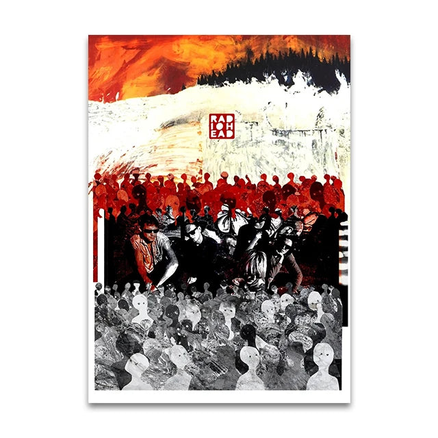 Rock Band Album Vintage Canvas Wall Art Print | Music Gift