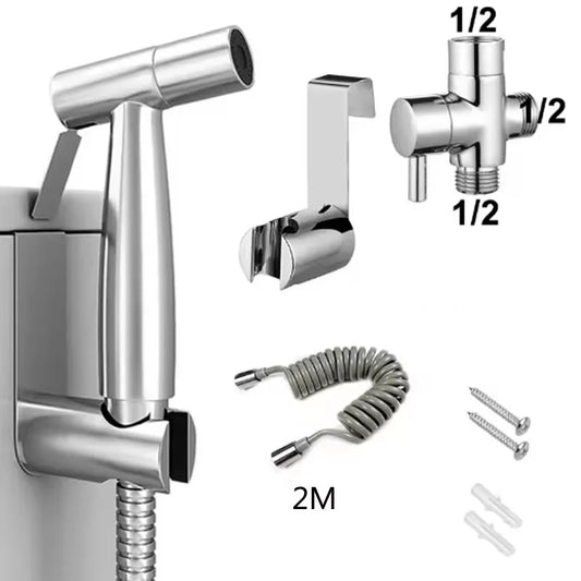 Handheld Bidet Sprayer | 3-Way Valve & Self-Cleaning | Wall Mount Bidet Sprayer Peaceful Pleasures Health and Wellness