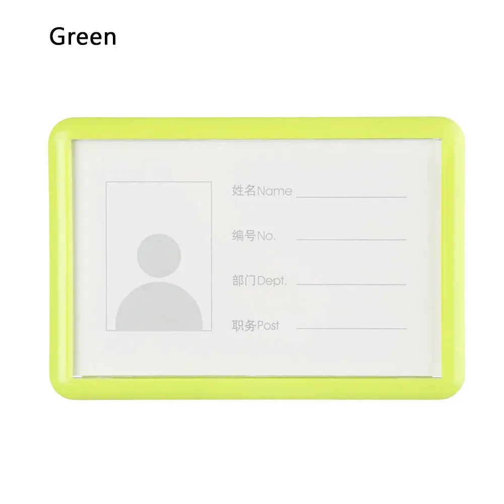 ID Badge Holder with Pin Clip | Name Tag & Card Case