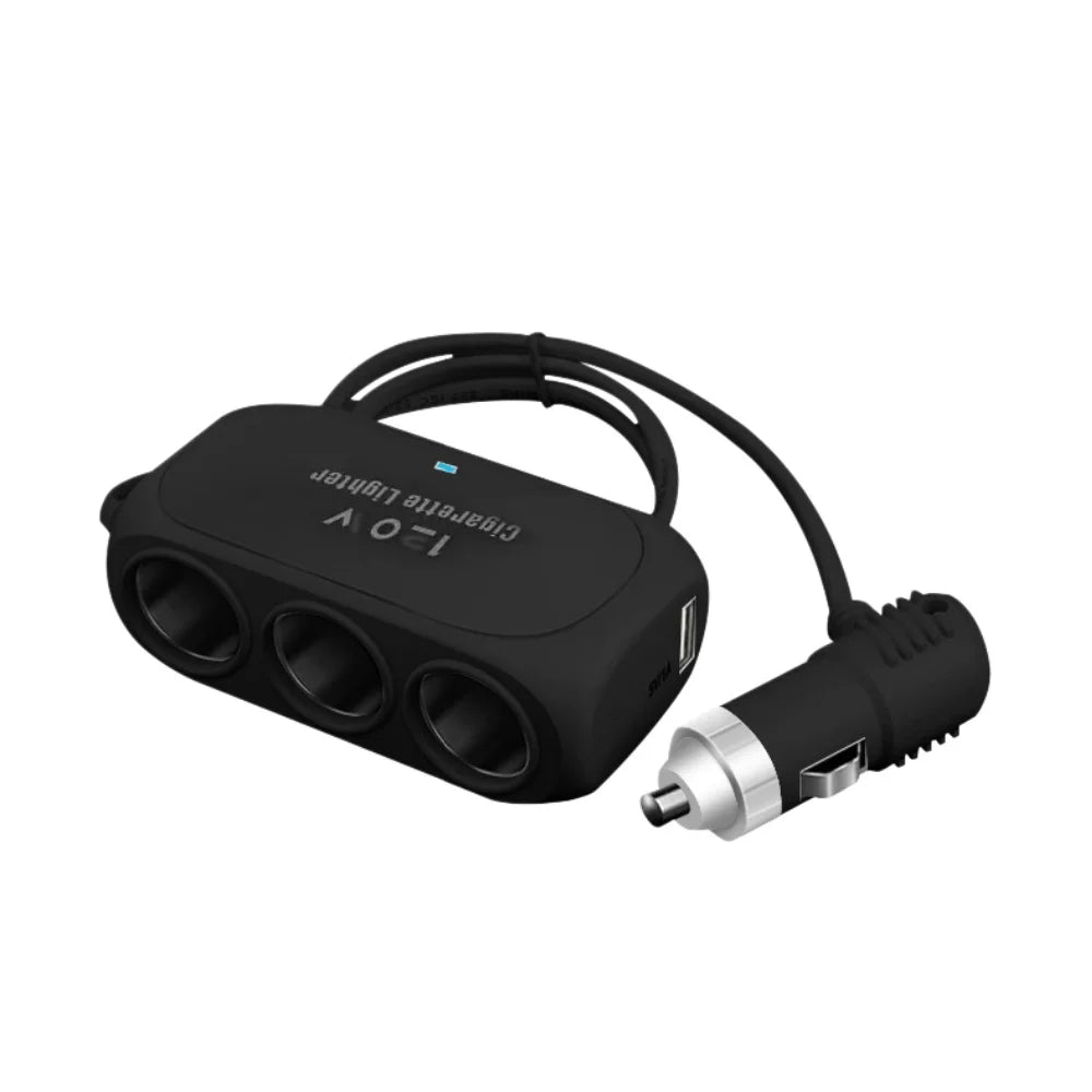 120W 3-in-1 Car Charger USB-C & USB Fast Charging Splitter