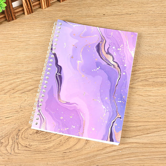 A5 Double Sided Diary Notepad No Ink Leakage Thickened Notebook for Teachers Students Office Workers Peaceful Pleasures Health and Wellness
