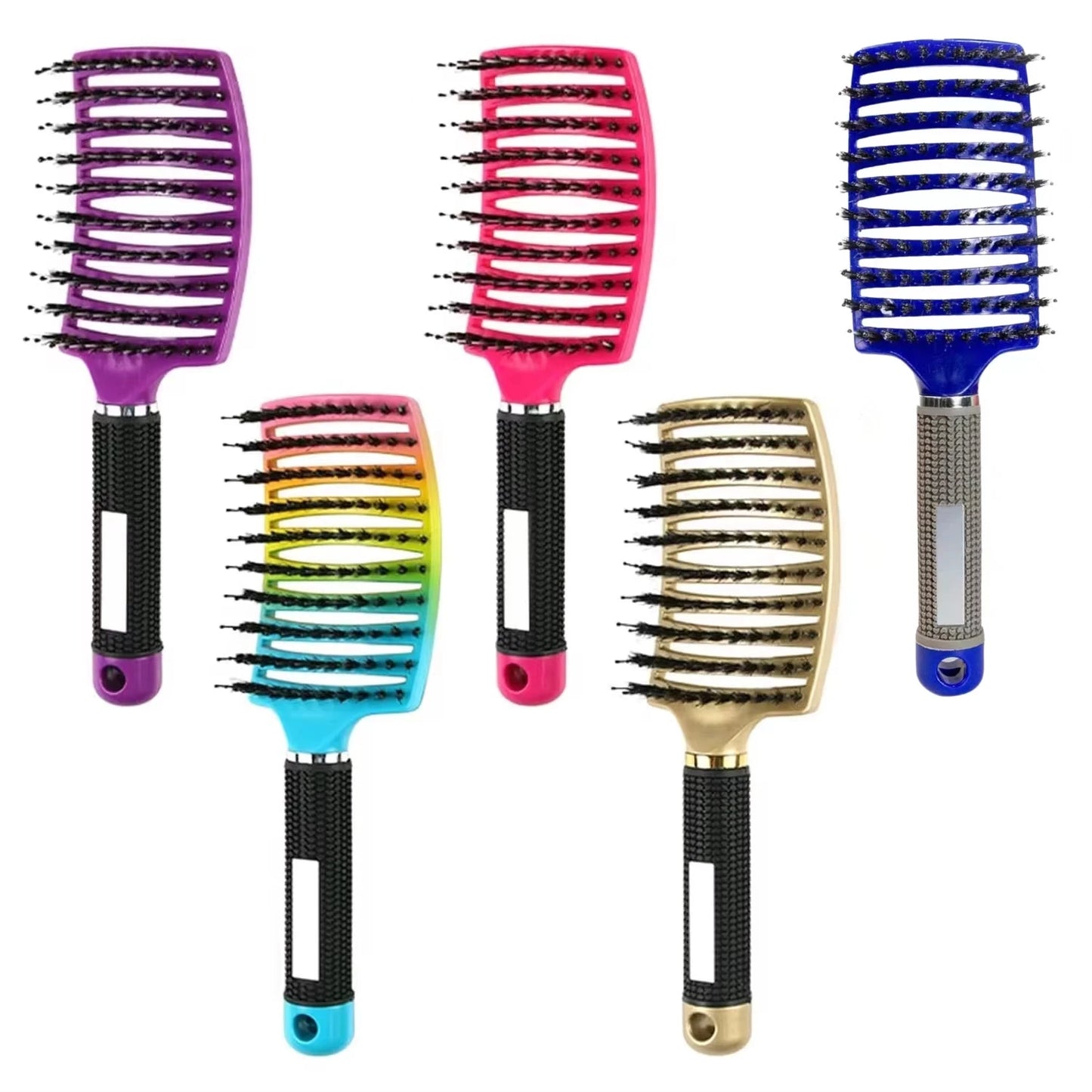 Salon Hairdressing Nylon Bristle Massage Comb for Women Wet Curly Hair Styling Tool, Suitable for Wet Hair Styling and Daily Use Peaceful Pleasures Health and Wellness