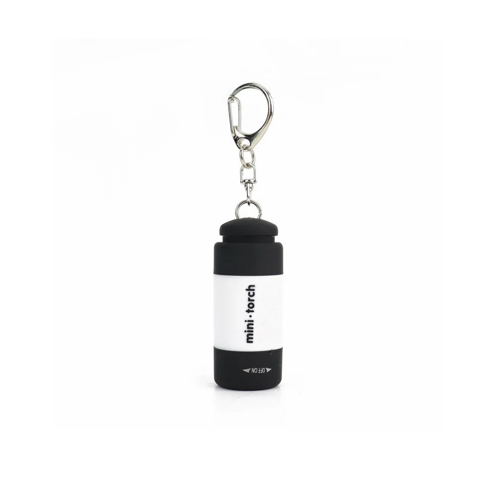 Mini USB Rechargeable LED Flashlight Keychain Waterproof Portable Small Flashlight for Outdoor Camping Hiking Emergency Home Use Peaceful Pleasures Health and Wellness WHITE
