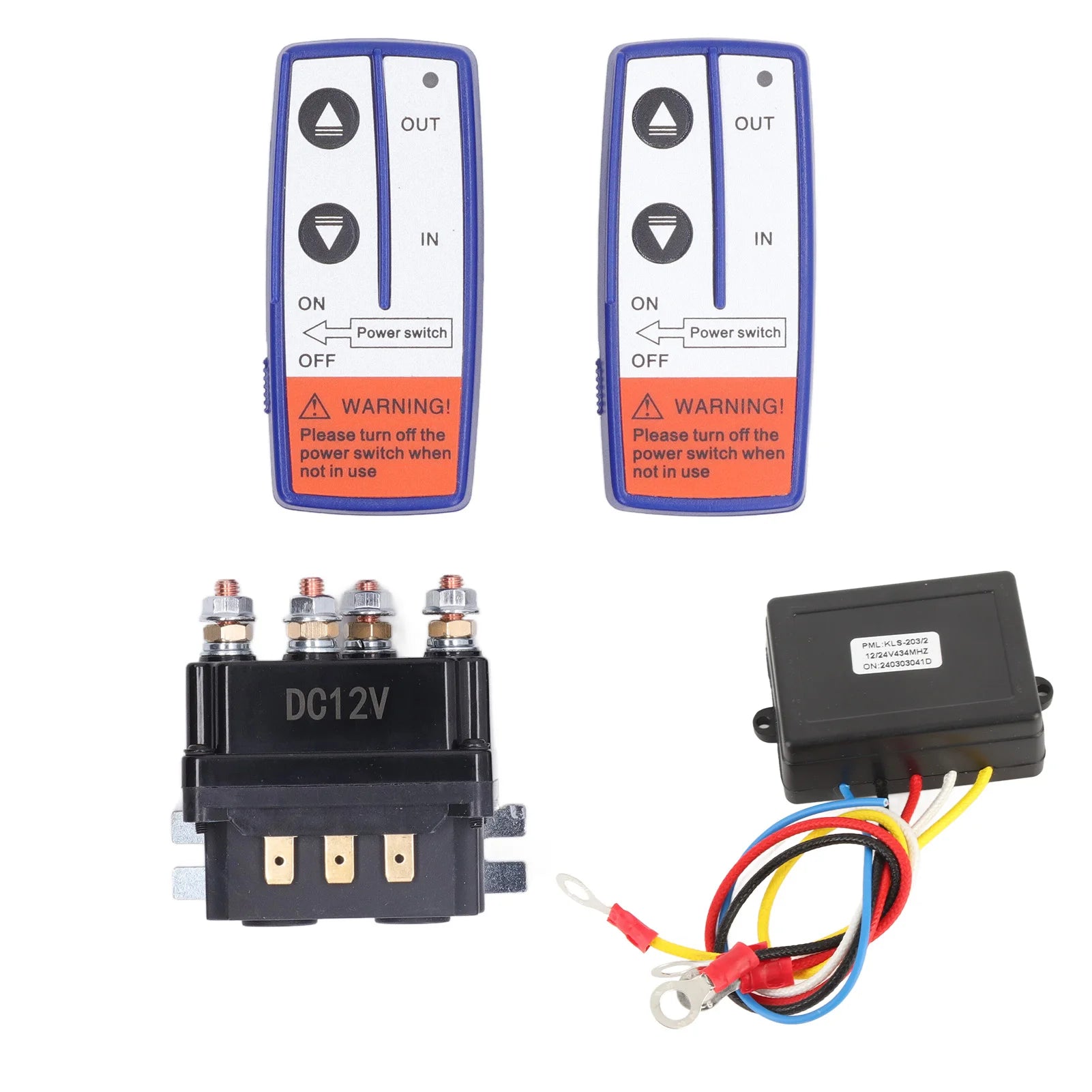 12V 250A Winch Relay Kit with Remote Controller Relay Contactor for Industrial Vehicle Winch Relay Remote Control Kit Peaceful Pleasures Health and Wellness