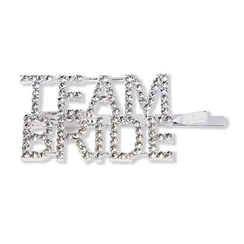 Bridesmaid Proposal Gift | Maid of Honor Bridal Party Keepsake Bridesmaid Proposal Gift Peaceful Pleasures Health and Wellness team bride hair clip