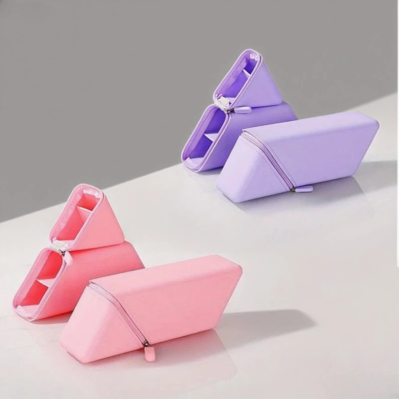 Foldable Silicone Pen Holder | Desktop Organizer for Office & Study