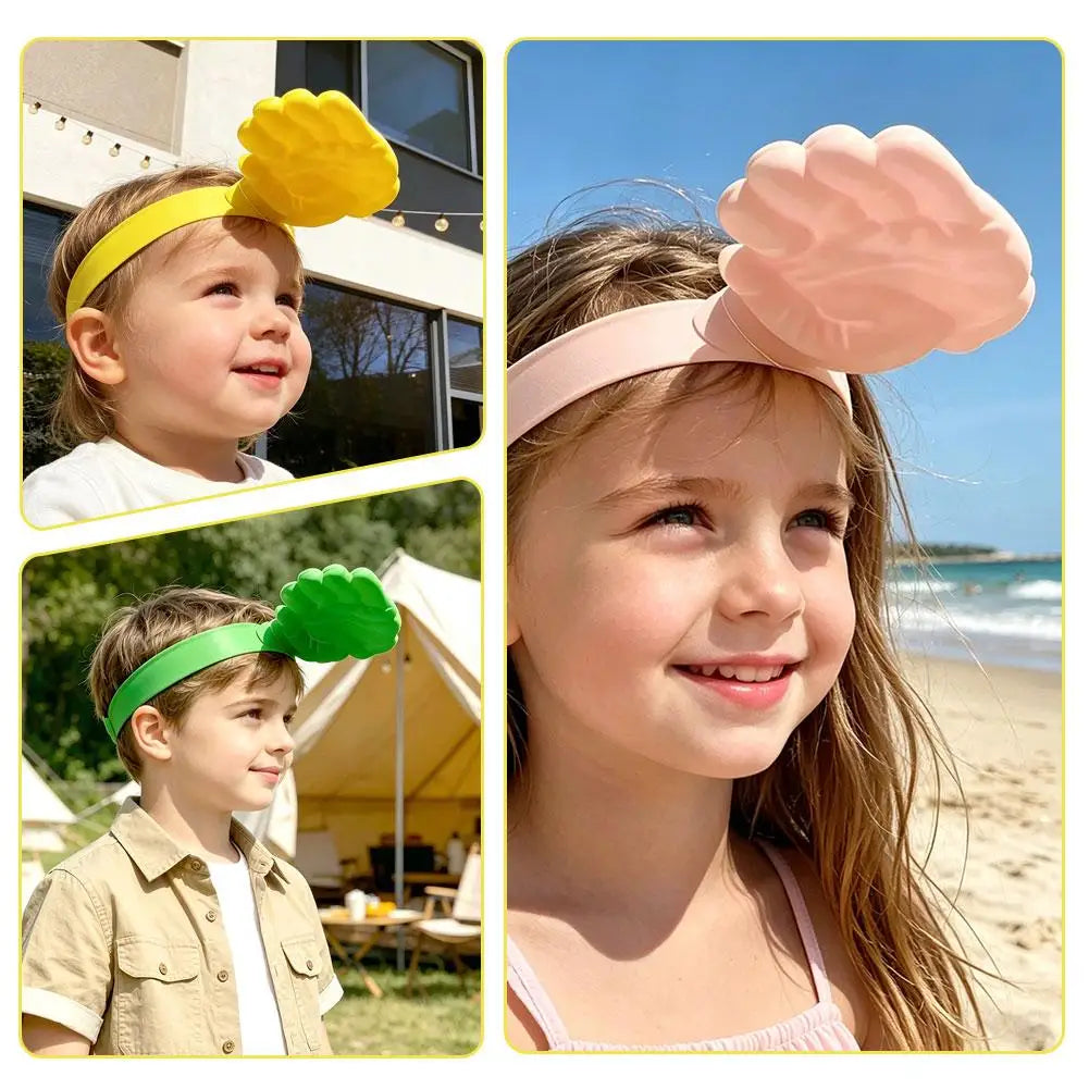 Funny Palm Sized Kids Sun Hat Foldable Outdoor UV Protection Beach Cap For Boys & Girls Daily Travel Use Fashion Accessories Peaceful Pleasures Health and Wellness