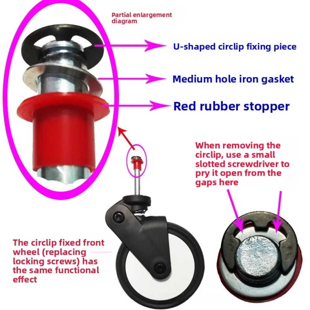 Babyzen YOYO YOYA Stroller Replacement Rubber Wheels Front & Rear