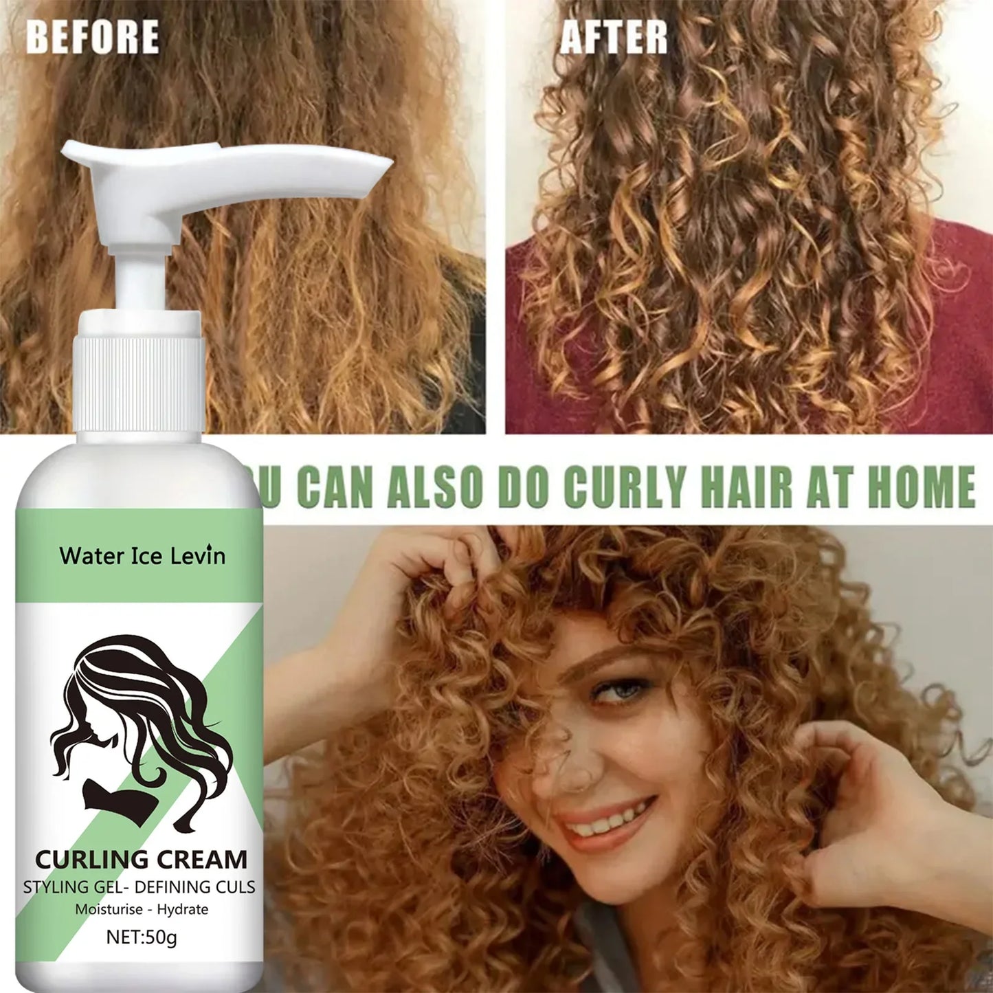 Curl Enhancing Cream – Moisturizing Elasticity Styling Conditioner