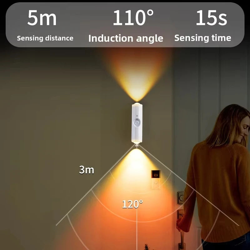 RGB Motion Sensor Night Light | Rechargeable Magnetic Spotlight Motion Sensor Night Light Peaceful Pleasures Health and Wellness