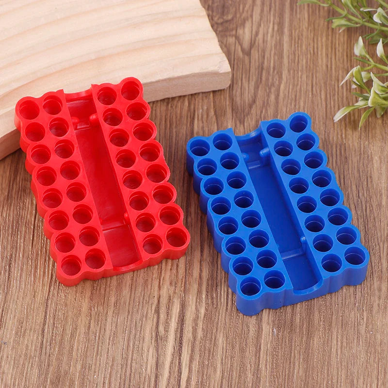 2-Pack 32-Hole Bit Holder Organizer – 1/4" Hex Shank Storage