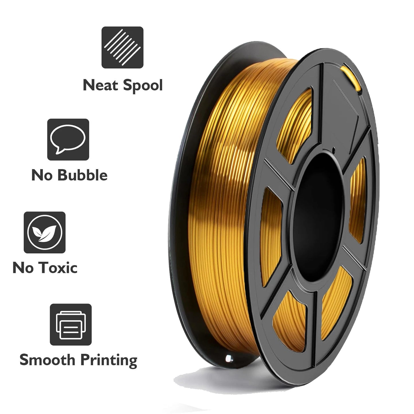 Silk PLA Filament 1.75mm Gold & Silver 250g – DINGSUN 3D