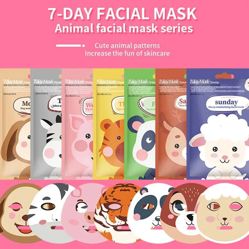 Animal Print Sheet Mask – Collagen & Hyaluronic Acid Hydration