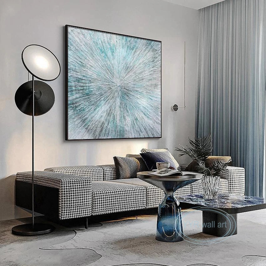 Abstract Wall Art Handmade Canvas Oil Painting Home Decoration Mural Modern Nordic Living Room Bedroom Porch Aesthetic Picture Peaceful Pleasures Health and Wellness